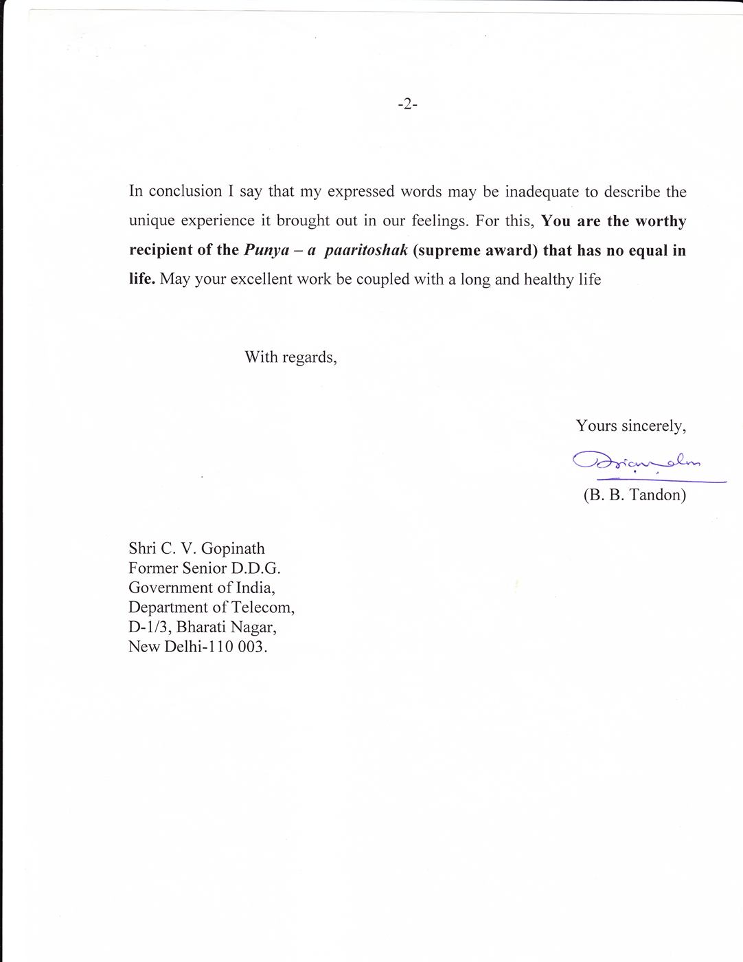Chief Election Commissioner